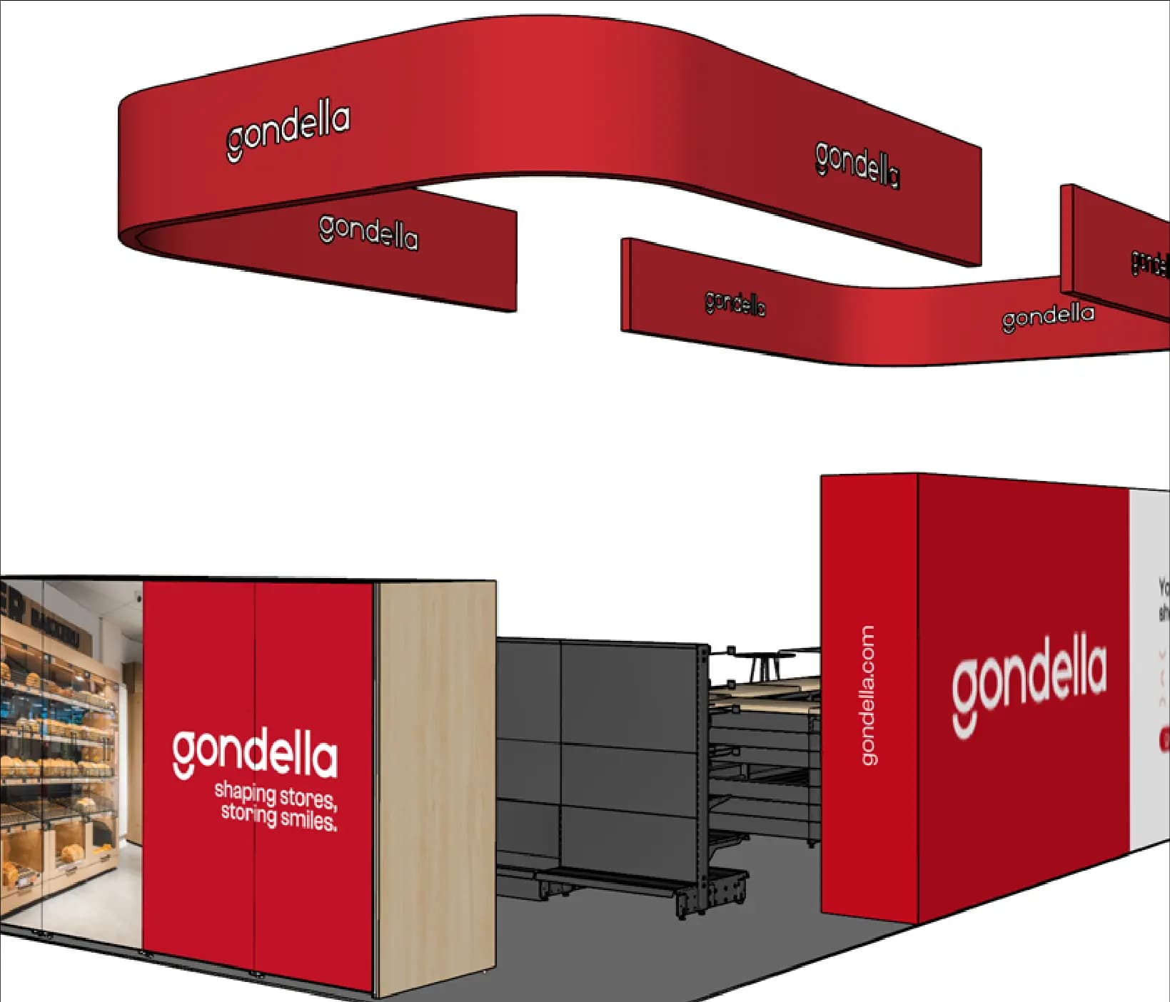 Visuel du projet pour Gondella : visuels de stand.
