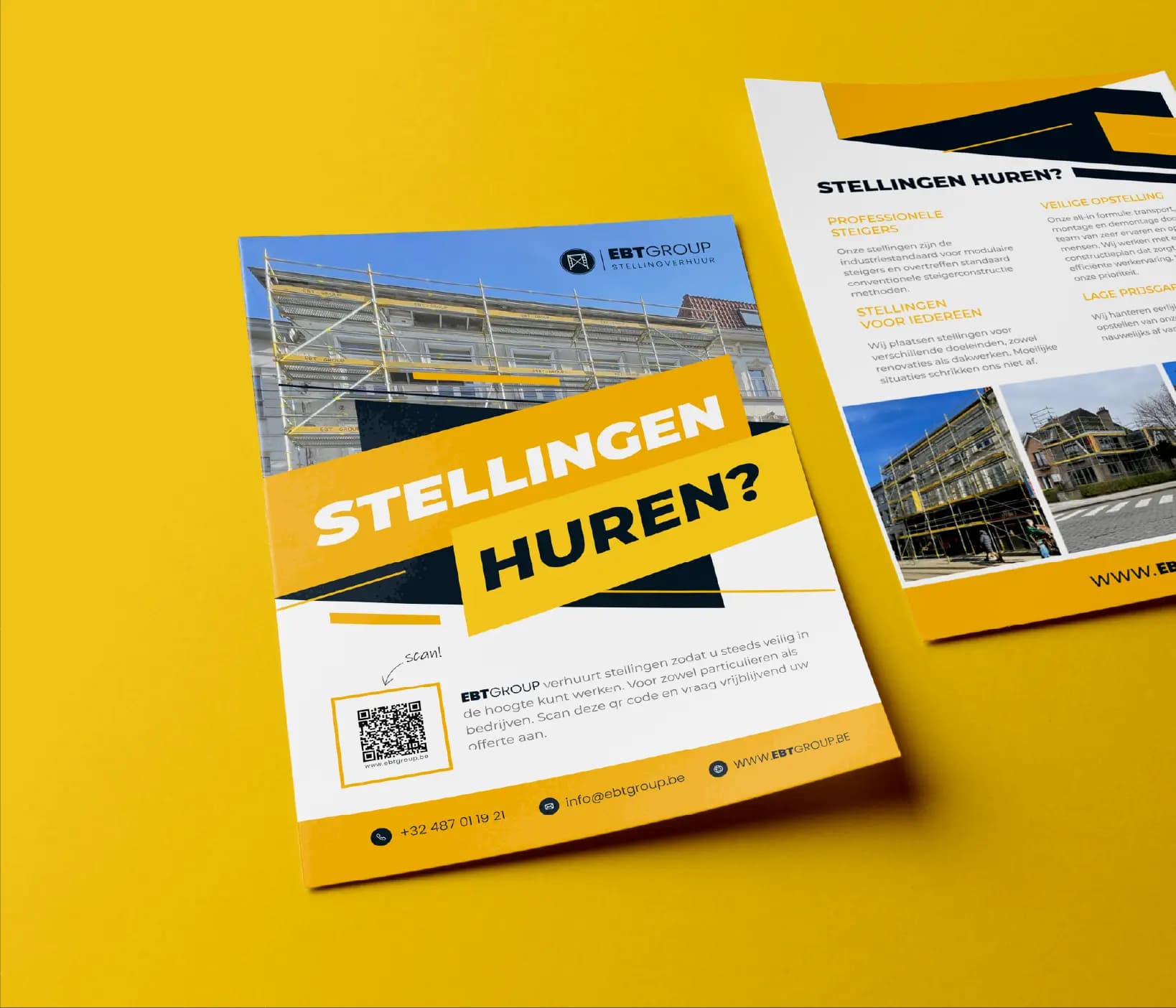Projectbeeld voor EBT Group: flyerontwerp.